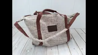 Сумка из мебельной ткани своими руками. Быстрое видео.