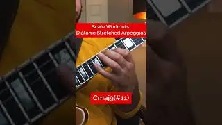 Scale Workouts: Diatonic Stretched Arpeggios in G Major (tabs on Patreon) 