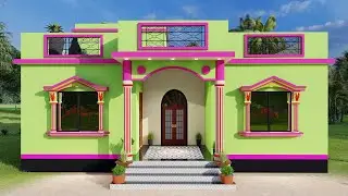 ৩ বেডরুমের বাড়ির ডিজাইন ও খরচ। 4 Room House Design। beautiful village home plan। 3 bhk house plan