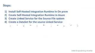 Copy file from On premise to Azure blob using ADF pipeline   Data Engineering Studies 720p, h264 1