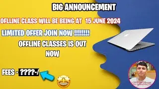 New Offline Batch Will Be Starting On 15 July 2024