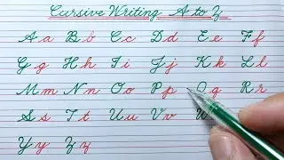 How to write English capital and small letters | Cursive writing a to z | Cursive abcd | letters abc
