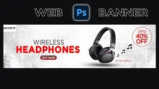 Web Banner Design in Photoshop | Photoshop Tutorial #photoshop #webbanner