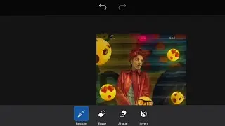 3D emojis glow effect photo editing - Glowing portrait effect editing tutorial | itsmyart_bitch |