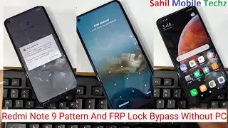 MI redmi note 9 pattern lock and frp lock bypass without