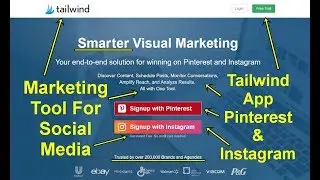 Marketing Tool For Social Media | Tailwind App Pinterest & Instagram
