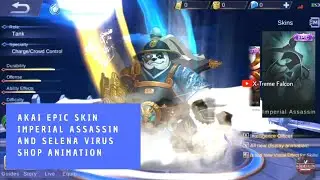 Upcoming | Akai Imperial Assassin & Selena Virus | Entrance Shop Animation Mobile legends:Bang Bang