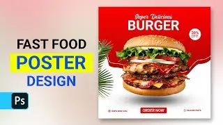 Design food poster in photoshop | Design  poster in photoshop in Hindi