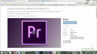 Crash Course to Adobe Premiere Pro - learn Adobe Premiere