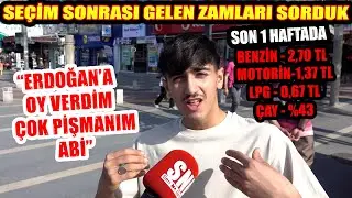 Seçim sonrası zamları sorduk, Erdoğan'a oy vermiş gençten efsane isyan geldi!