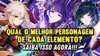 OS MELHORES PERSONAGENS DE CADA ELEMENTO - GENSHIN IMPACT