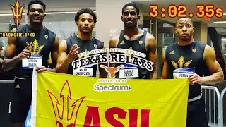 Arizona State DOMINATES TEXAS Relays 4x400 Men’s Finals (3:02.35s) #trackandfield #4x400m #arizona