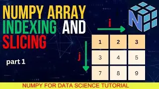 NumPy Indexing And Slicing - In 1D Array | NumPy For Data Science And Machine Learning
