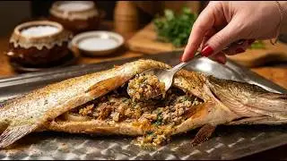 How to stuff a whole pike.