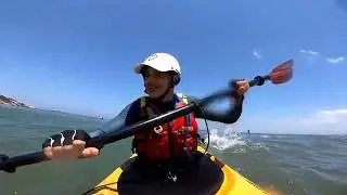 Caiaque oceânico em Barra de Guaratiba