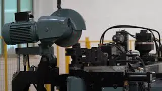 Multifunction of steel metal pipe tubing tube cutting and bending machine.