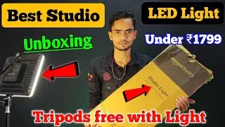 Best LED Light for video shooting | LED Light with Tripods free under ₹1799 only🔥| Unboxing & Review