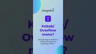 Kebab/Overflow Menu? (How to display large numbers of actions) #uiux #ui #tips #design #actions #vd