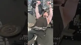 Débrayage intéressant sur une chest press Kings Box #musculation #fitness