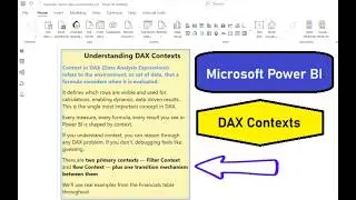 Power BI ➡️ What are DAX Contexts 🤔 Watch this Intro video to learn about Filter / Row Contexts ✨ 