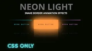 Neon Button Animation in HTML & CSS ⚡ Futuristic UI Design