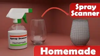 Spray Scanner 3D Glass - HomeMade - Revopoint Scanner  (Hecho en casa)