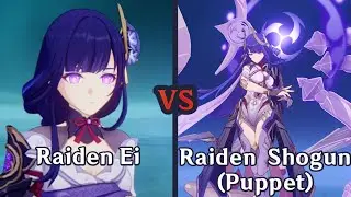 Raiden Ei VS Raiden Shogun (Puppet) - Genshin Impact