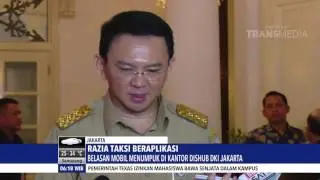 TAKSI ONLINE TERJARING RAZIA DISHUB