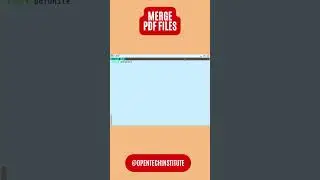 Merge several PDF files into one 