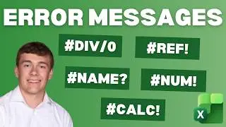 How To Fix Common Error Messages In Excel