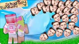 💦МЫ ПЕРЕЖИЛИ ЦУНАМИ из АНДРЕЯ СКУЛБОЙ РАНЕВЕЙ в МАЙНКРАФТЕ! НУБИК ШЕДИ ЛЕСКА