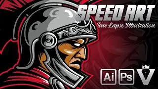 Trojan Mascot Illustration | SPEED ART
