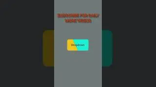 How To Make Dropdown Menu using HTML & CSS | 