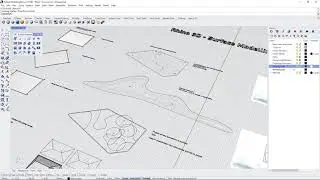 Rhino 3D Basics - Surface Modelling Part II - Create Topo with the Patch Command
