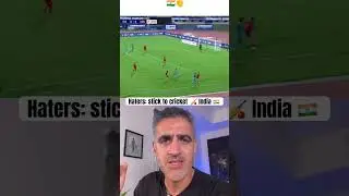 Stick To Cricket India 🏏🇮🇳! Haters Will Always Hate!Beautiful Football Played By Team India!