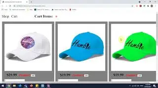 JavaScript shopping cart loading data part 1