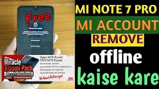Redmi note 7 pro mi account miracle xiaomi 1.56 | bypass mi account miracle free | miracle auth free