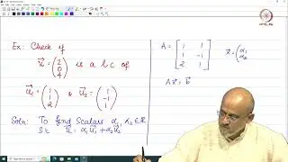 Lec 39 Combining vectors in a vector space, Linear Independence