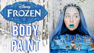 DISNEY FROZEN 2 BODY PAINT! ❄️ ⛄️  | BROOKE ELLIS ✨