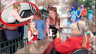 faced w/ an EMERGENCY before *revealing* our FAMILY COSTUME at Disneyland 🥲