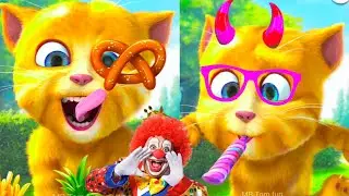 talking ginger funny videos 🐈 | talking tom | talking ginger |