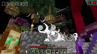 Blowing up the Japan-Style house of friend in our Minecraft server