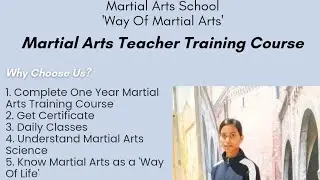 Martial Arts Teacher Training Course