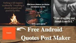 Best Free Android Post Maker app | Instagram Quote Post Maker |