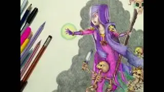 clash of clan drawing | witch | ballpen art