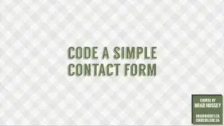 Code a Contact Form in PHP