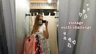 vintage thrift store shopping challenge // picking out each others outfits