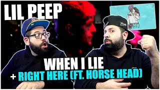 The Bros React to Lil Peep - When I Lie  + Lil Peep - right here (ft. Horse Head)  | REACTION!!