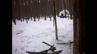 Вылазка к лачуге, после снегопадов
