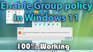 How to Enable the Group Policy Editor in Windows 11